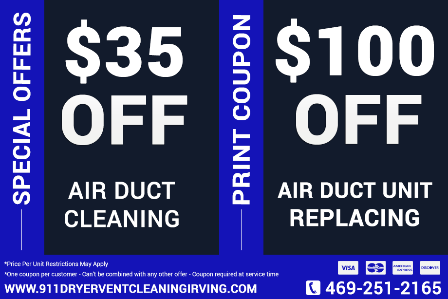 911 Air Duct Cleaning Irving TX Printable Coupon